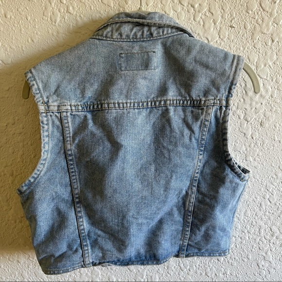 Breaker Jeans Vintage Denim Vest Size M - Picture 5 of 5